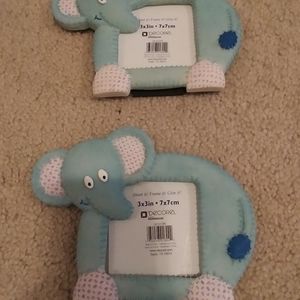 Elephant picture frames set of 2